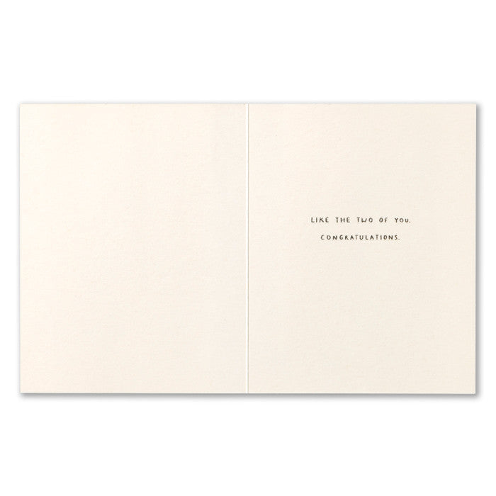 WEDDING CARD – SOME THINGS ARE MEANT TO BE.