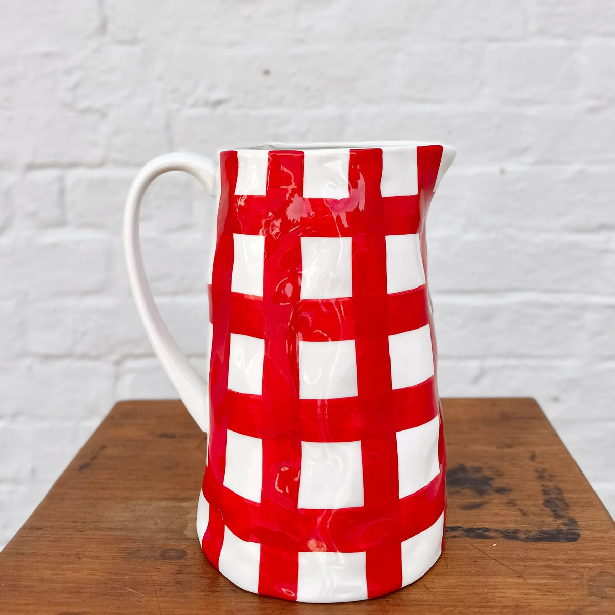 Noss & Co | Medium Jug - Red Gingham