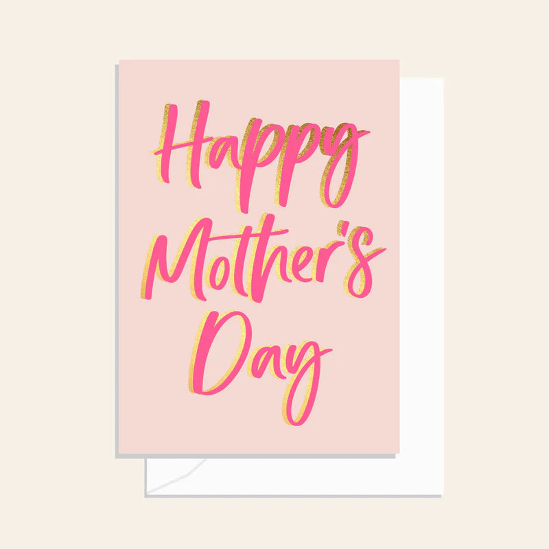 Elm Paper | Mothers Day Neon Script Card
