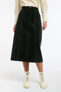 365 DAYS | Bonnie Cord Skirt- Hunter Green