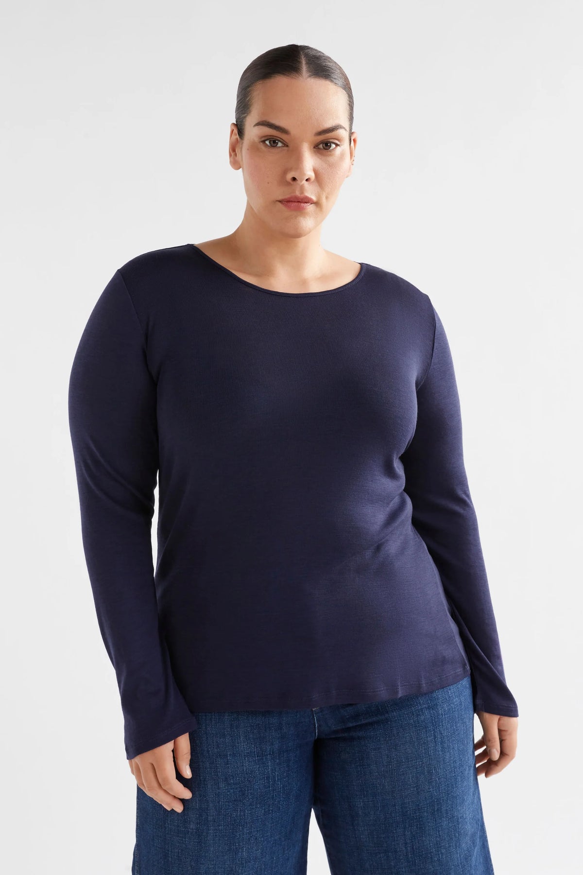 ELK | Merino Long Sleeve Top - Bright Navy