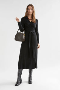 ELK | Merino Wool Wrap Dress - Black