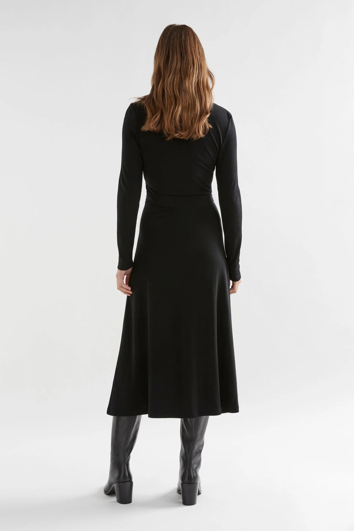 ELK | Merino Wool Wrap Dress - Black