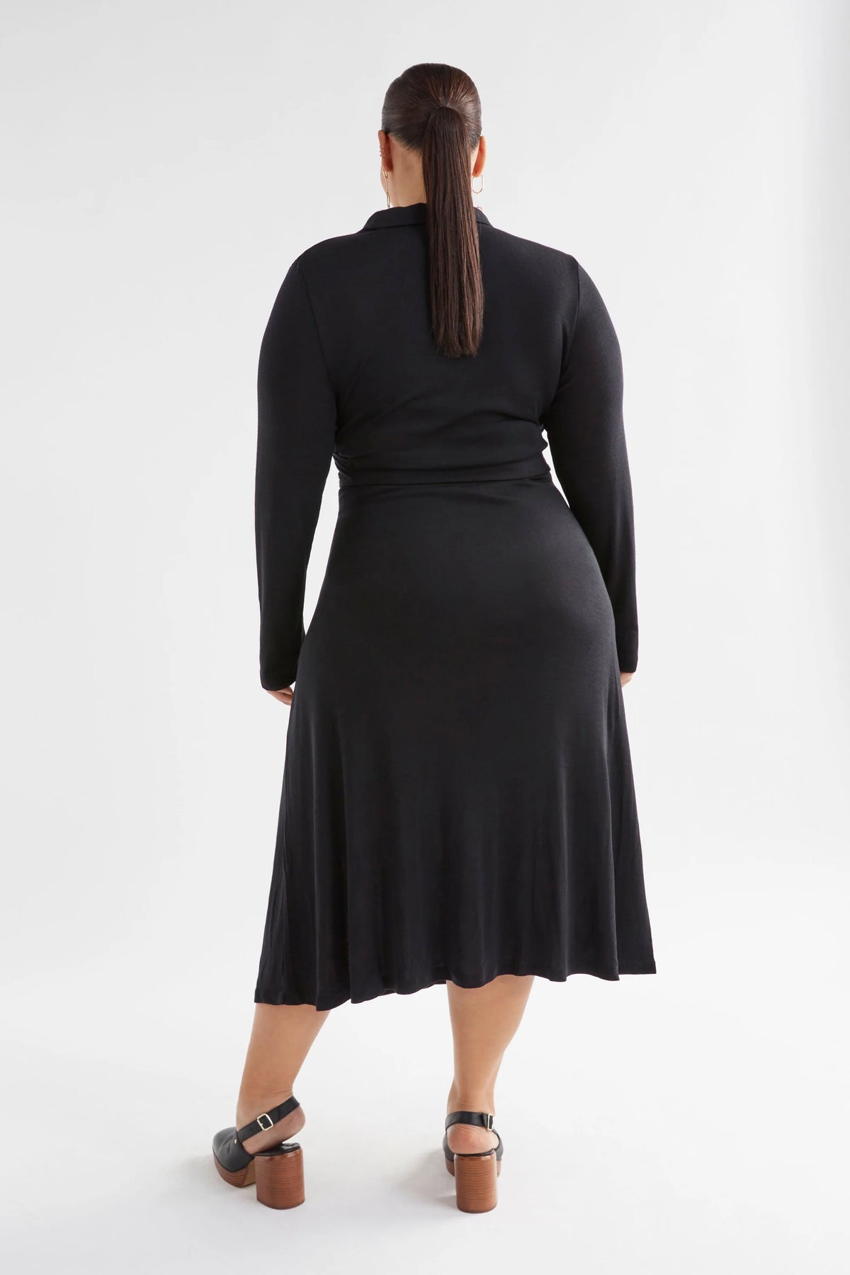 ELK | Merino Wool Wrap Dress - Black