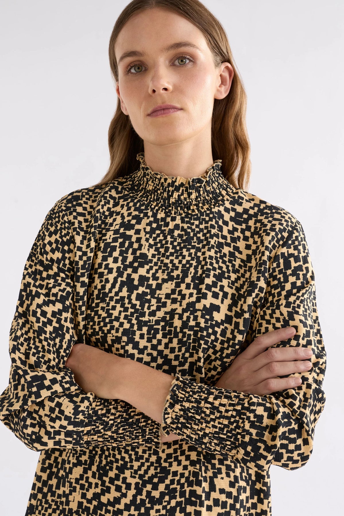 ELK | Veda Dress - Beige Sinda Print