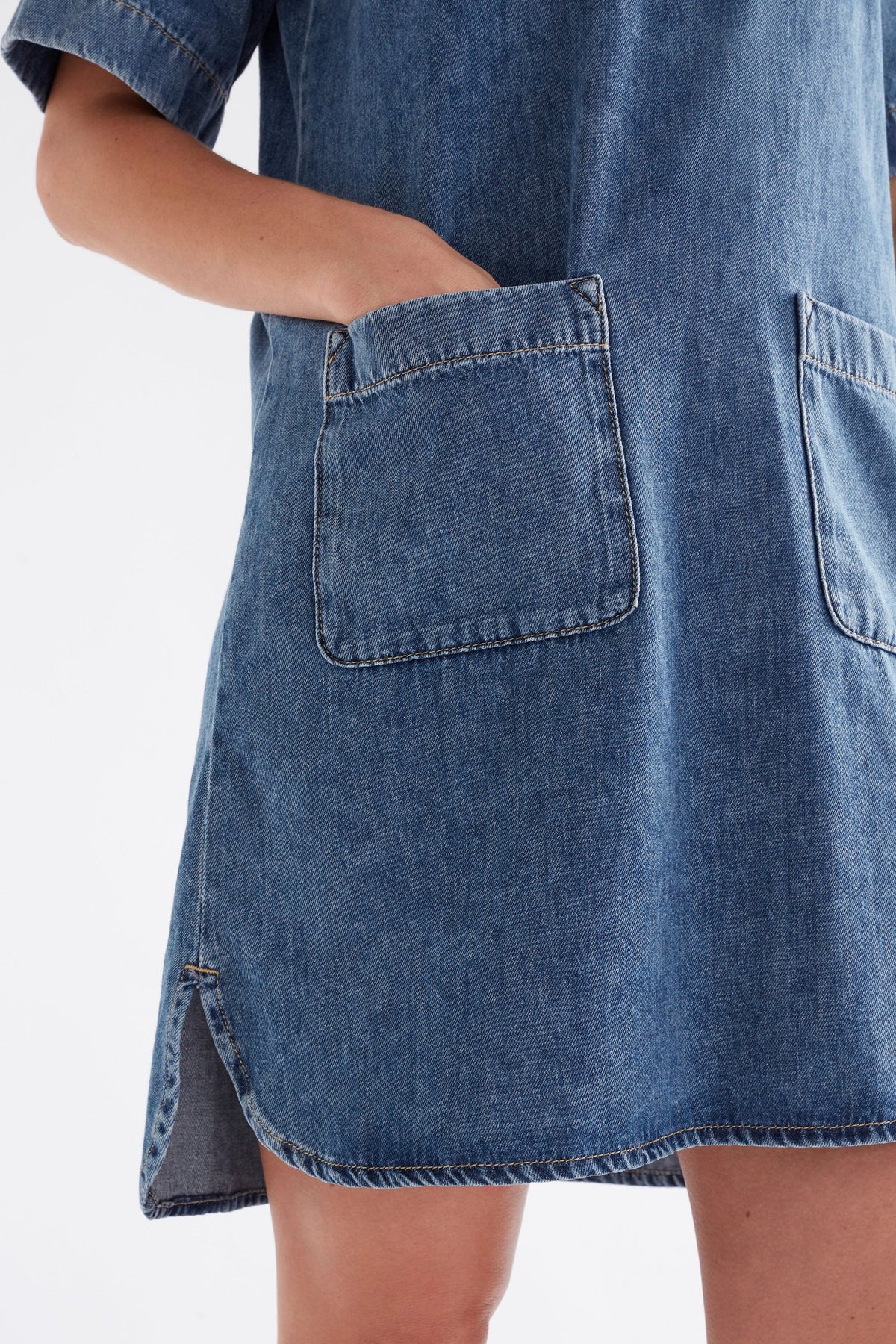 ELK | Rittra Denim Dress - Chambray Blue