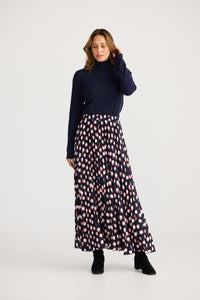 Brave + True | Alias Pleated Skirt - Spot