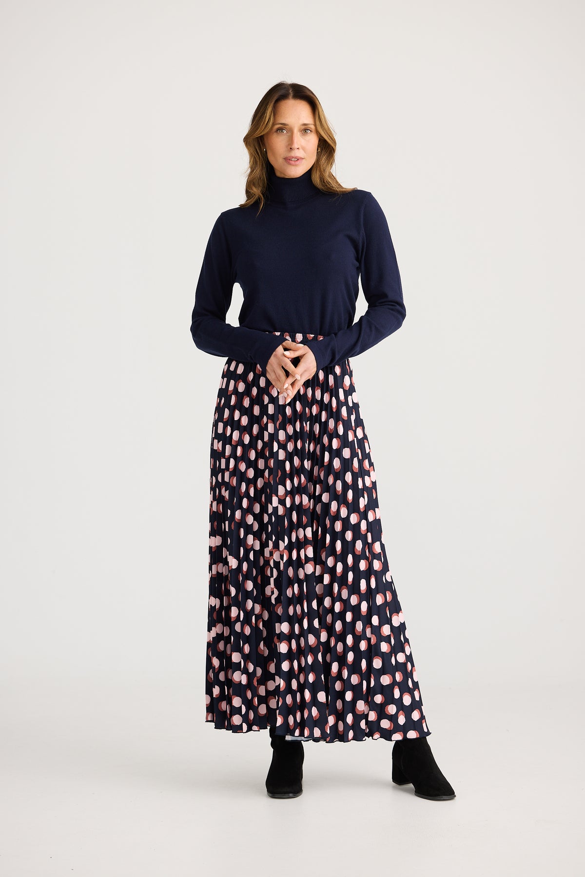 Brave + True | Alias Pleated Skirt - Spot