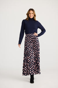 Brave + True | Alias Pleated Skirt - Spot