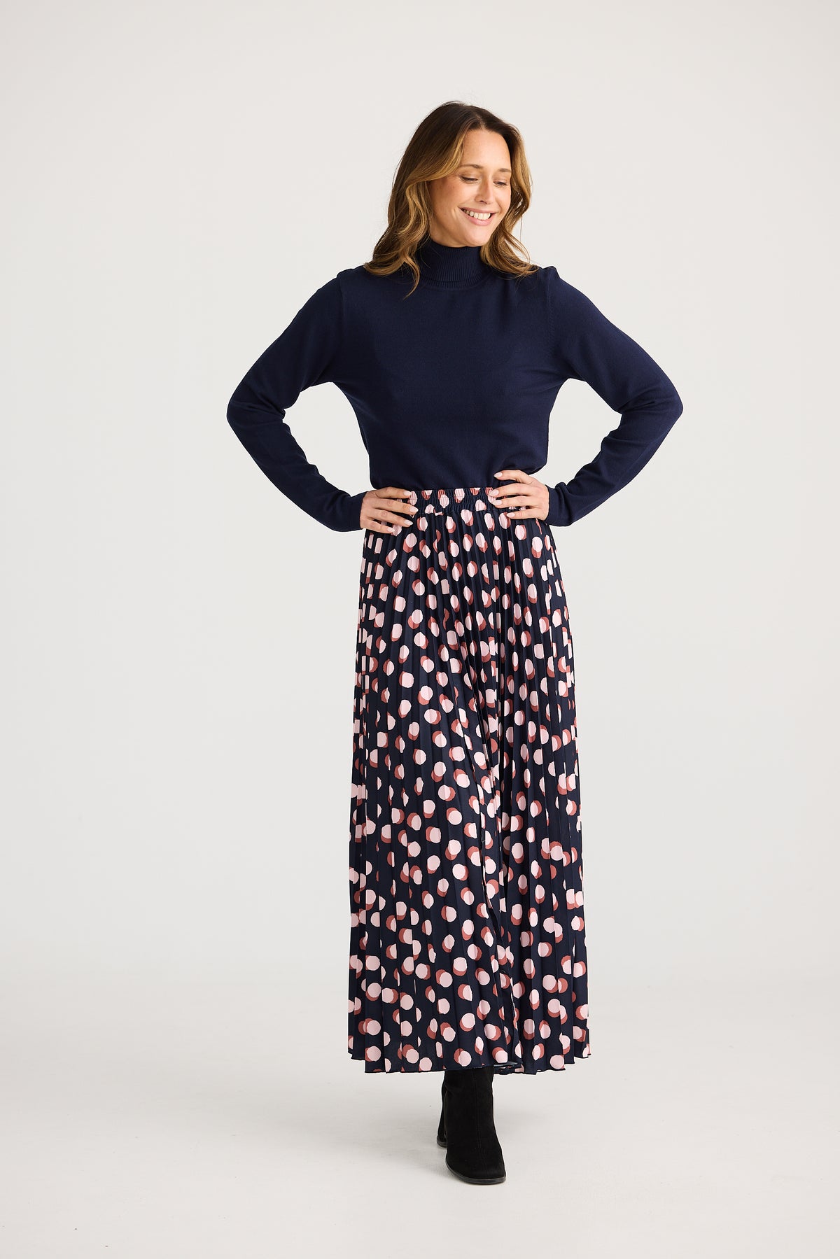 Brave + True | Alias Pleated Skirt - Spot