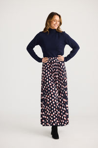 Brave + True | Alias Pleated Skirt - Spot