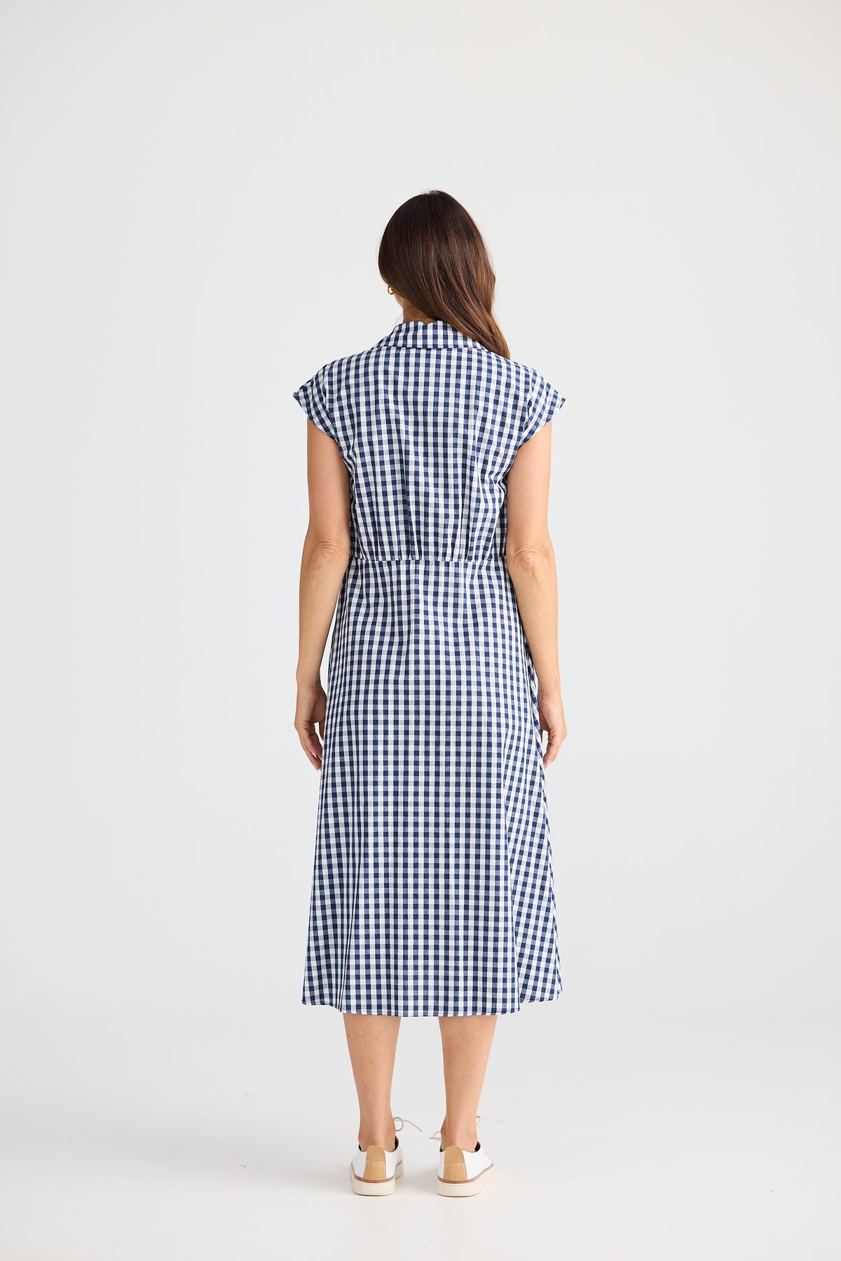 Brave + True | Musings Dress - Navy Gingham