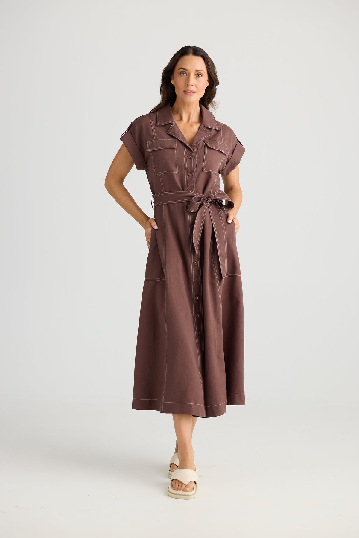 Brave + True | Portia Dress - Chocolate