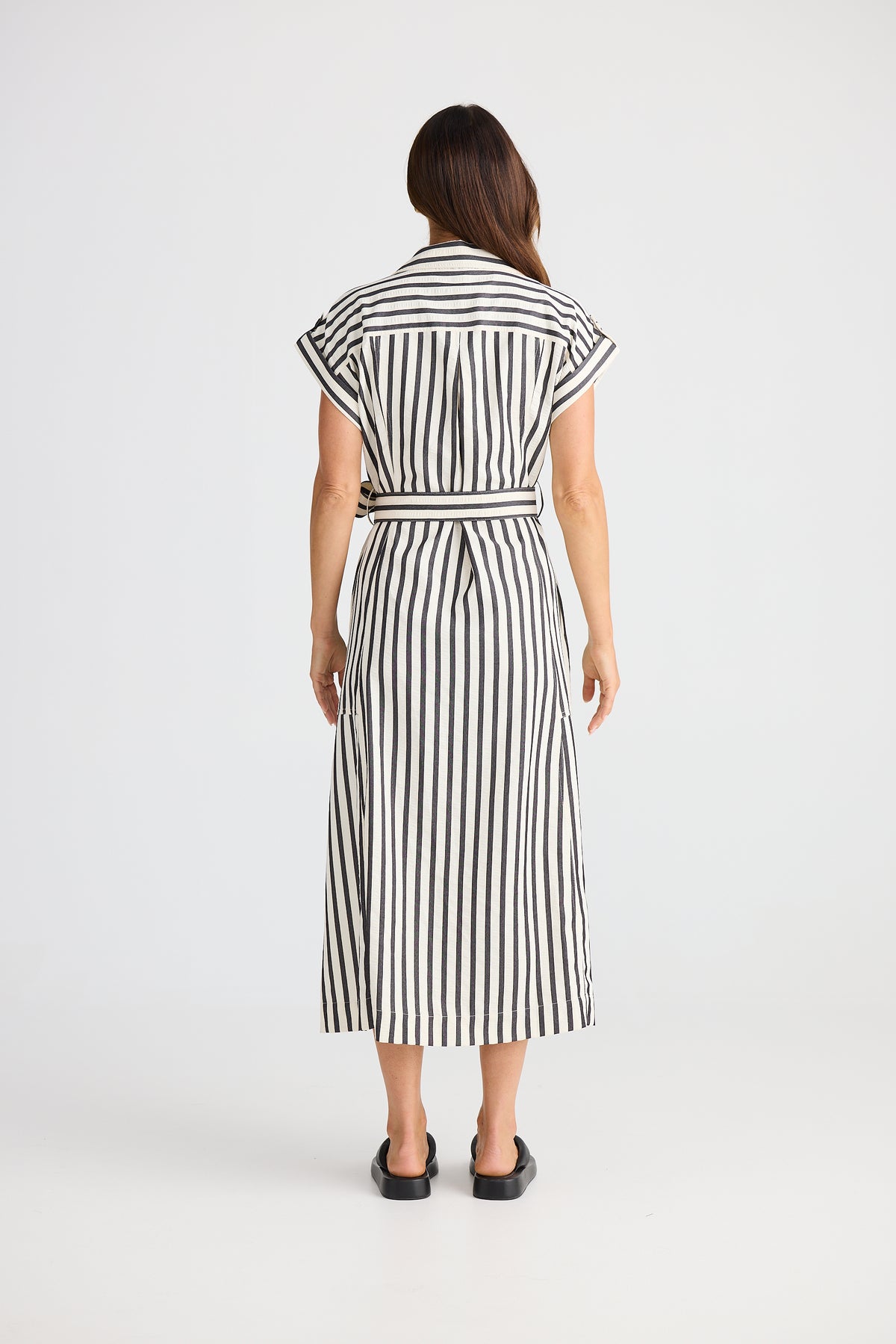 Brave + True | Portia Dress - Black Stripe