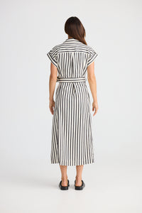 Brave + True | Portia Dress - Black Stripe