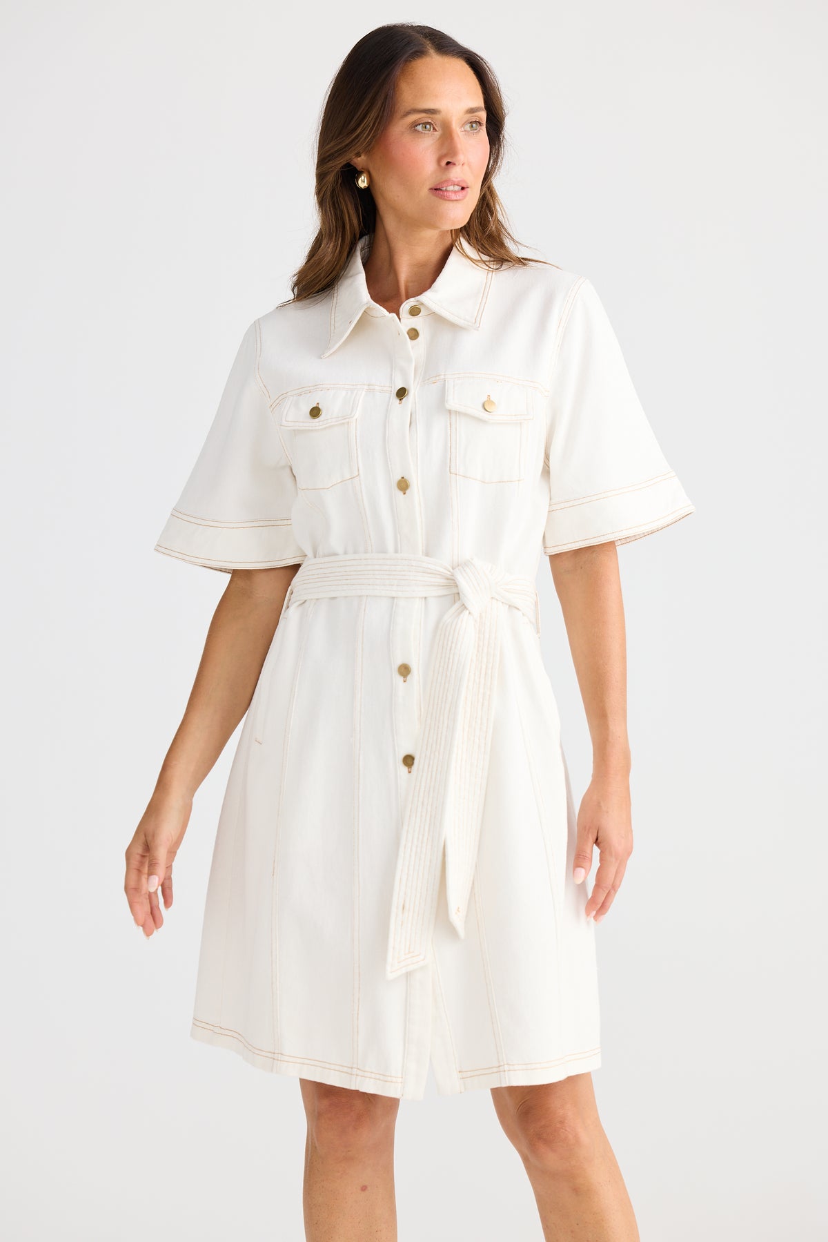 Brave + True | Leroy Dress - Milk