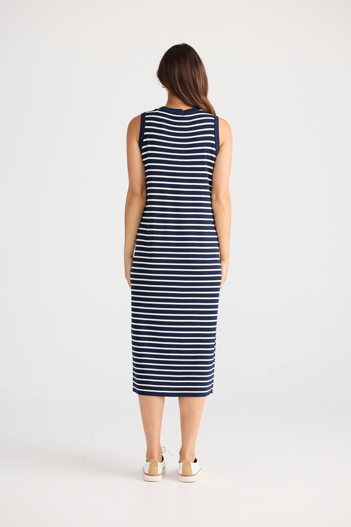 Brave + True | Squad Dress - Navy W White Stripe