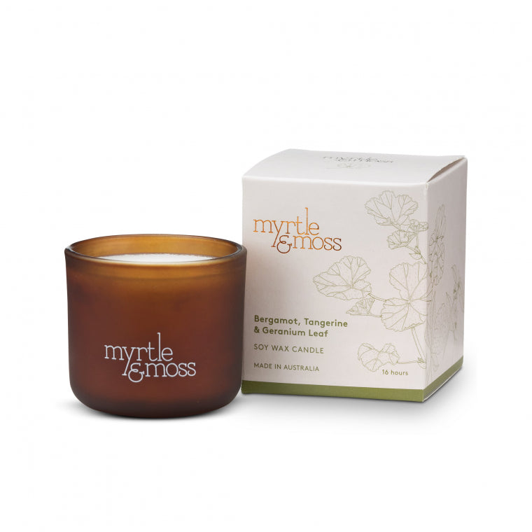 Myrtle & Moss | Bergamot, Tangerine & Geranium Leaf Candle