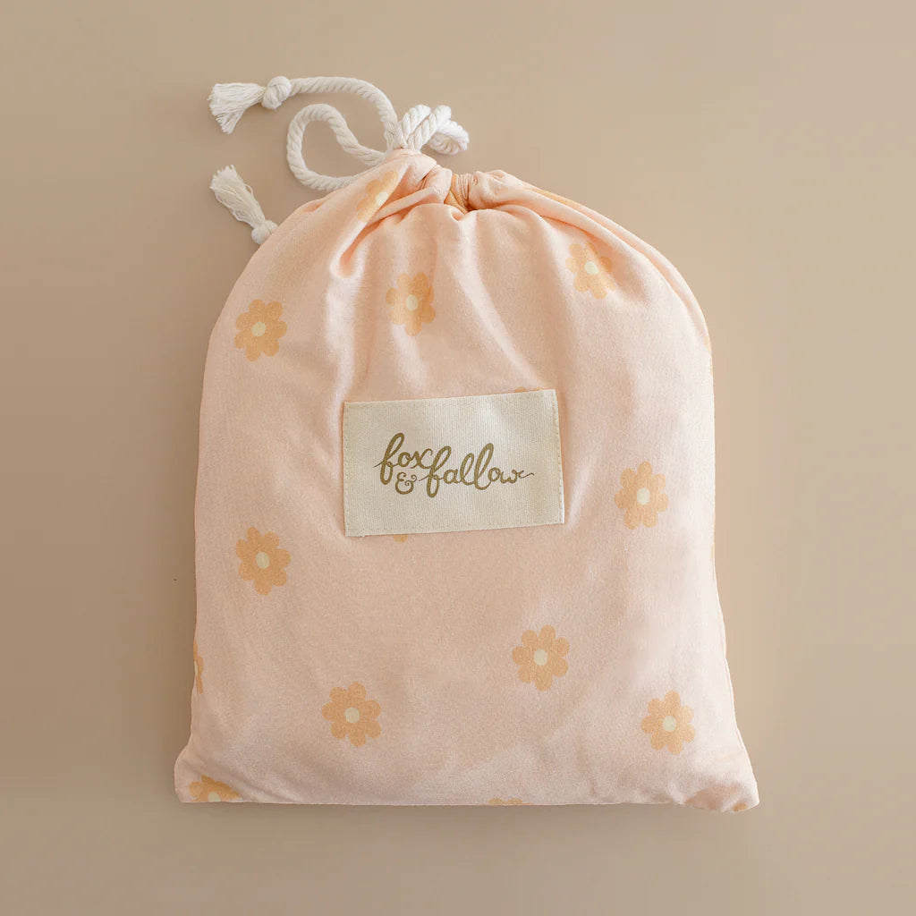 Fox & Fallow | Daisy Chain Organic Fitted Cot Sheet
