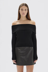Assembly Label | Cari Off-Shoulder Merino Wool Top