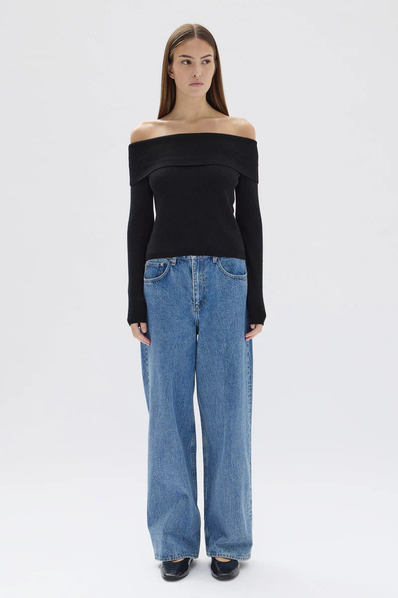 Assembly Label | Cari Off-Shoulder Merino Wool Top