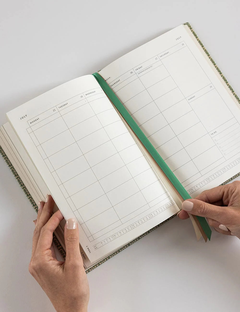 Bespoke Letterpress | 2026 Teachers Desktop Planner - Finch Bramble