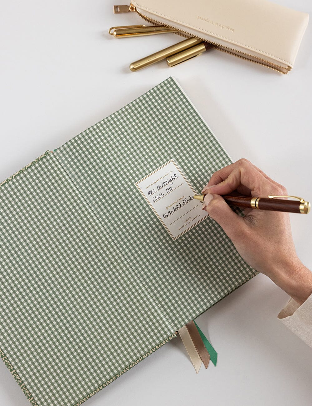 Bespoke Letterpress | 2026 Teachers Desktop Planner - Finch Bramble