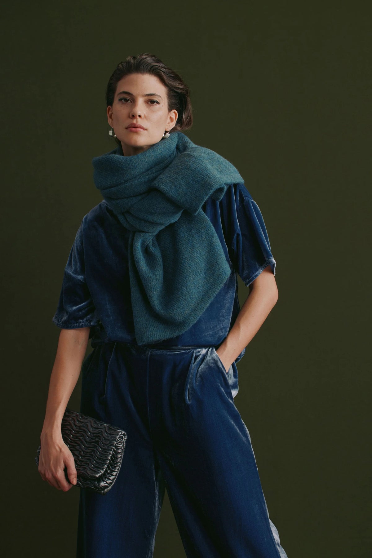 ELK | Suuri Wide Leg Pant - Blue Steel