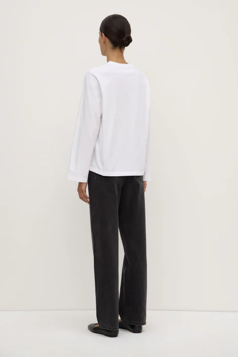 Assembly Label | Dana Relaxed Long Sleeve Tee - White