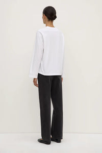 Assembly Label | Dana Relaxed Long Sleeve Tee - White