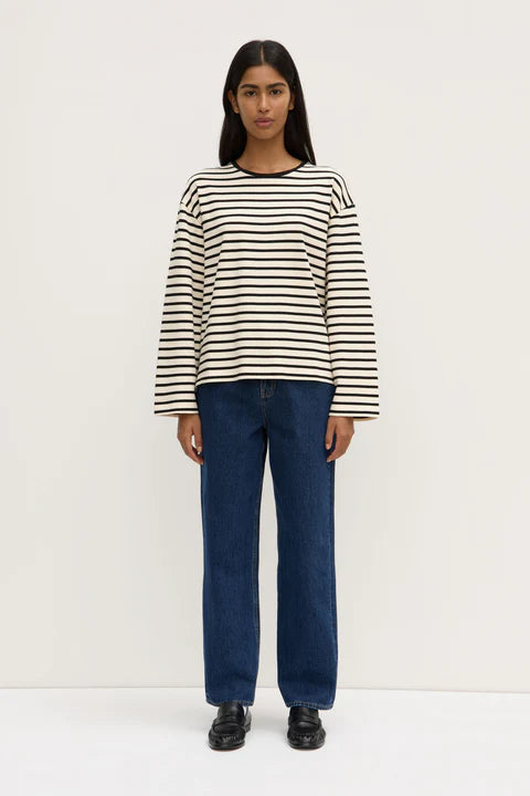 Assembly Label | Devon Jersey Crew - Ink/White