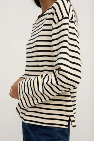 Assembly Label | Devon Jersey Crew - Ink/White