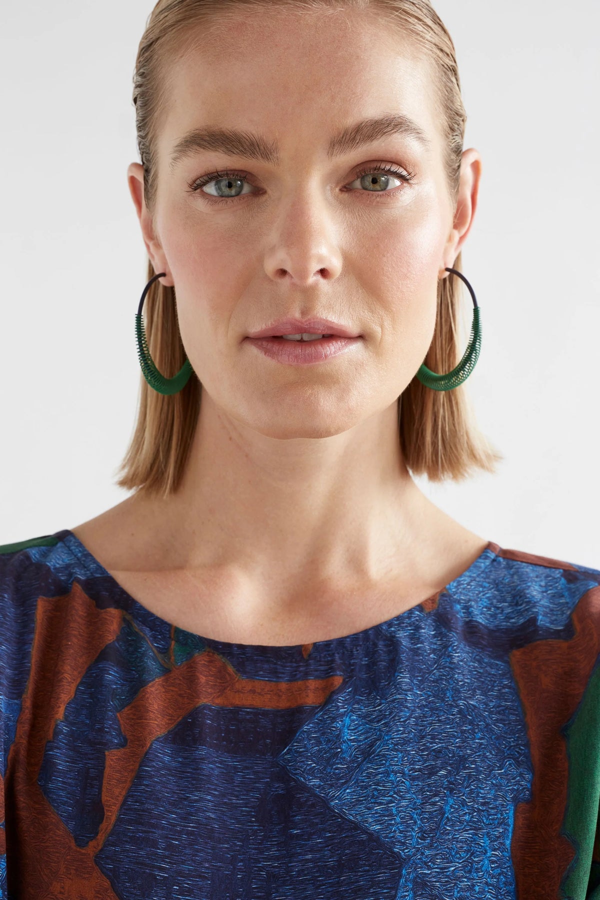 ELK | Solf Hoop Earring - Vine Green