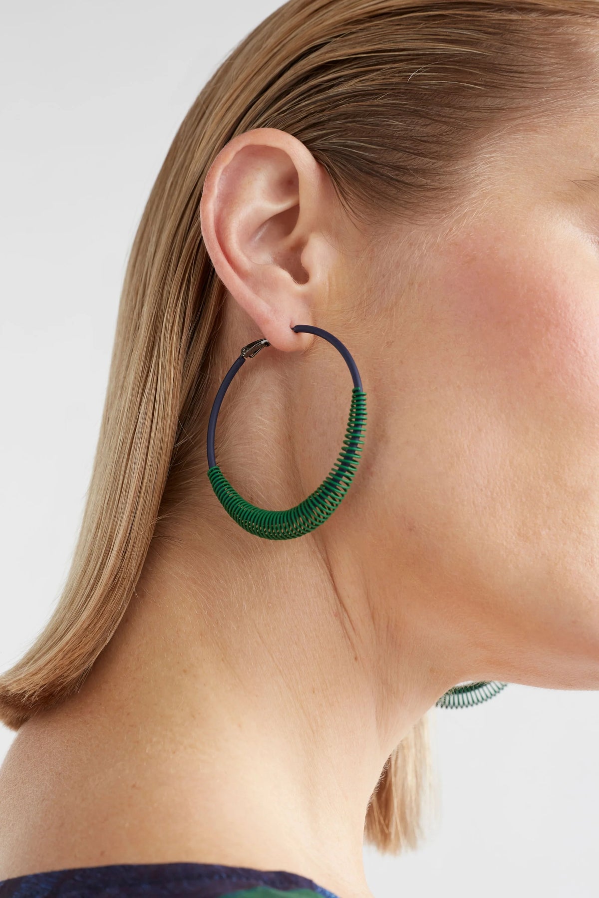 ELK | Solf Hoop Earring - Vine Green