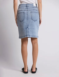 Stella + Gemma | Strike Skirt - Bleached Denim