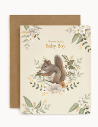 Bespoke Letterpress | Welcome Darling Baby Boy