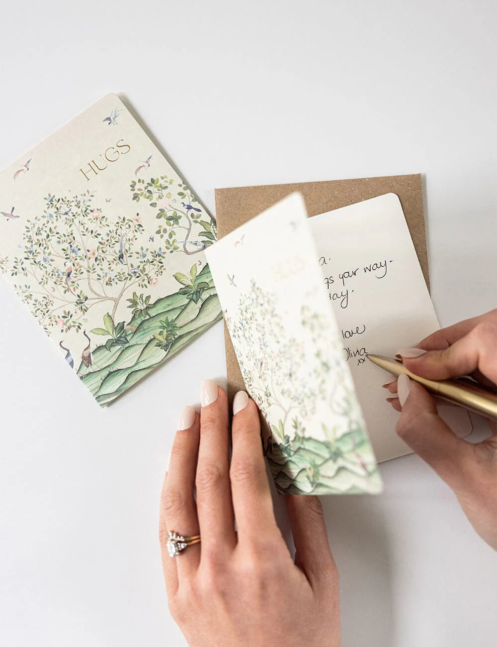 Bespoke Letterpress | Hugs - Spring Landscape