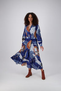 Olga De Polga | Festival Parisian Wrap Dress Blue