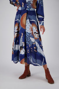 Olga De Polga | Festival Parisian Wrap Dress Blue