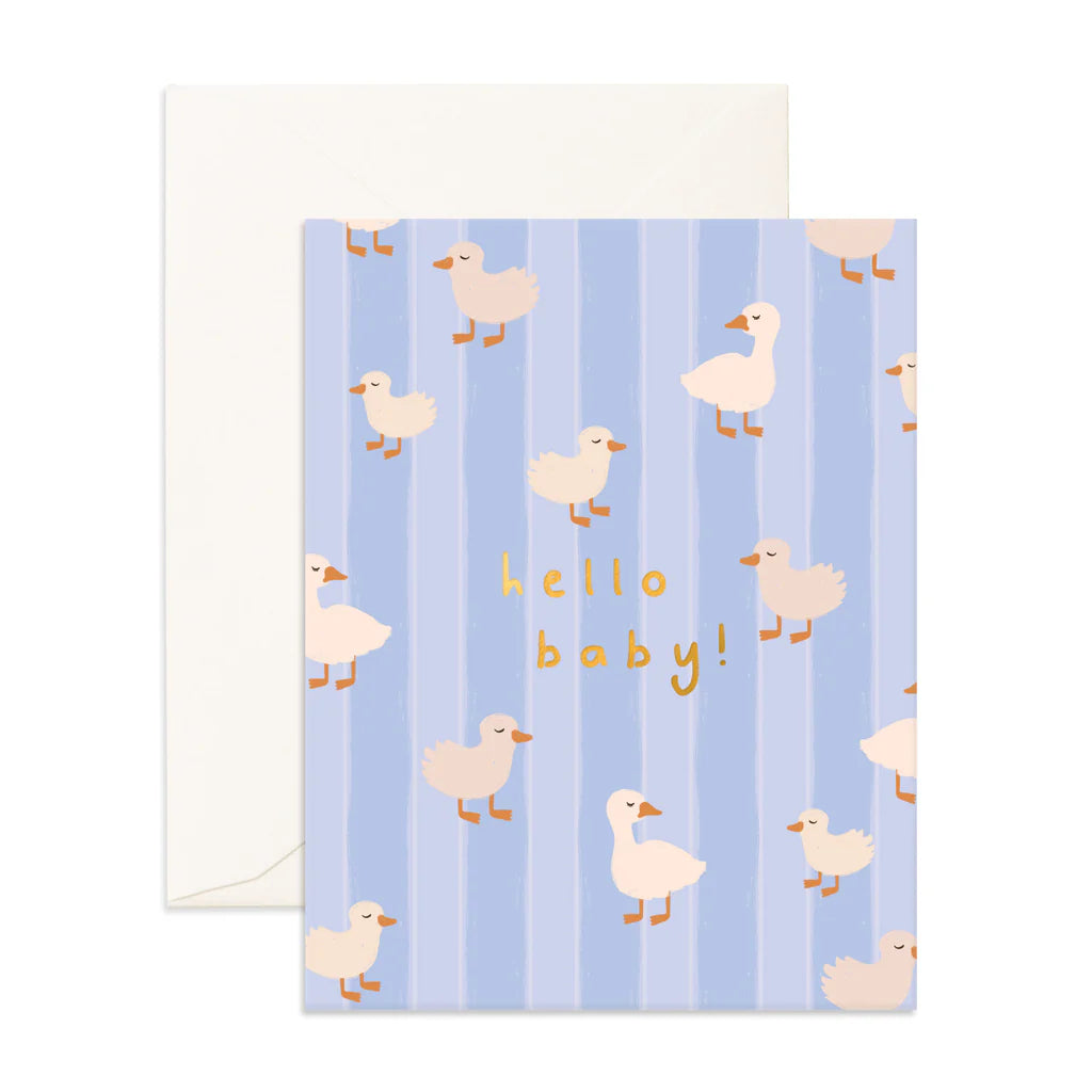 Fox & Fallow | Hello Baby Ducks - Blue