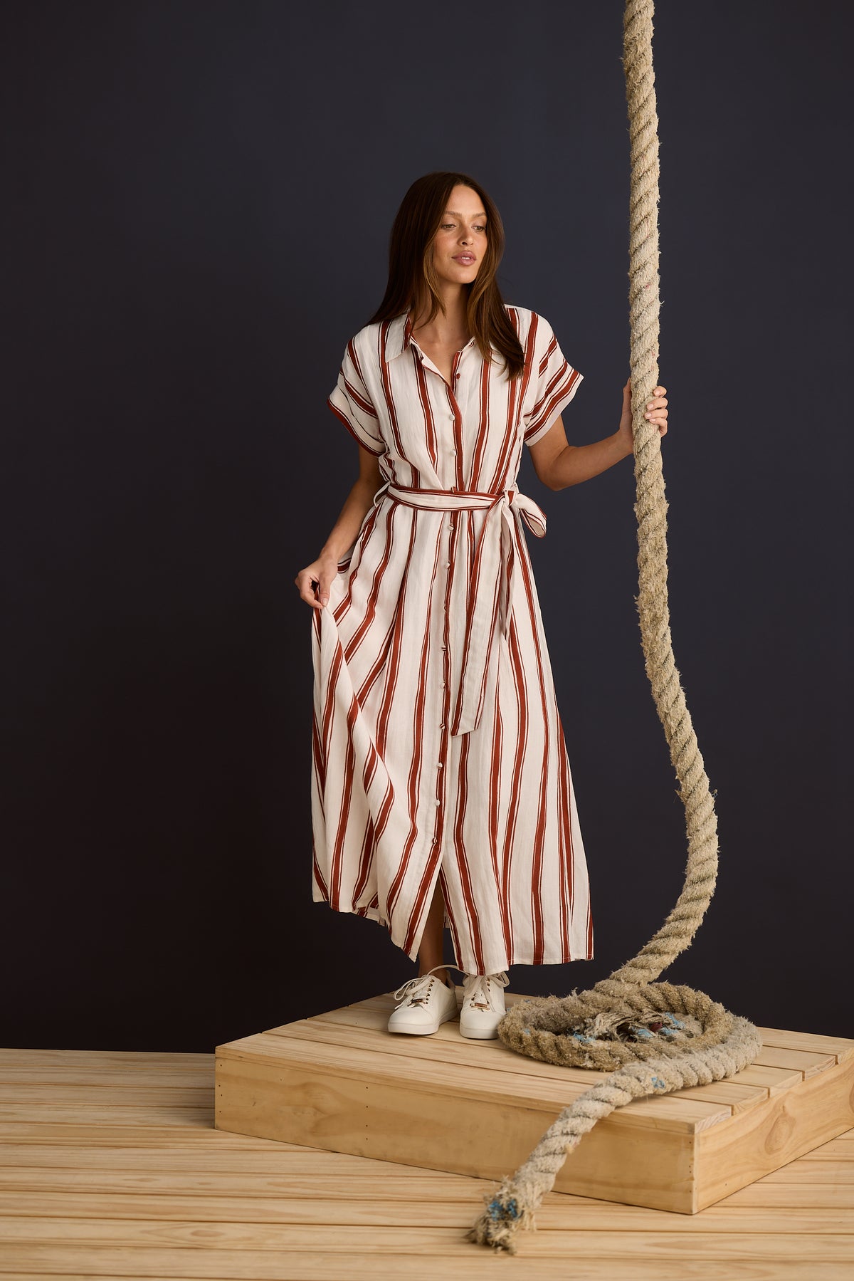 Holiday | Cordelia Dress - Drifter Stripe