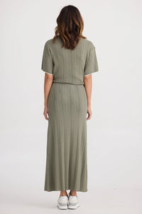 Holiday | Bungalow Knit Skirt - Moss