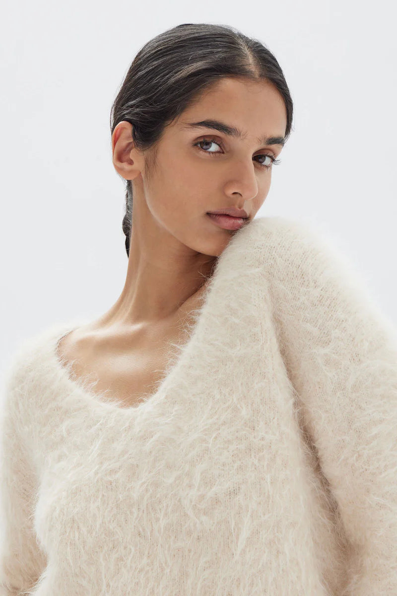 Assembly Label | Hunter Alpaca V Neck Knit