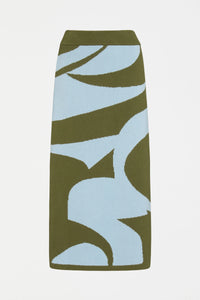 ELK | Leben Skirt - Washer Blue / Artichoke