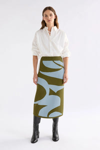 ELK | Leben Skirt - Washer Blue / Artichoke