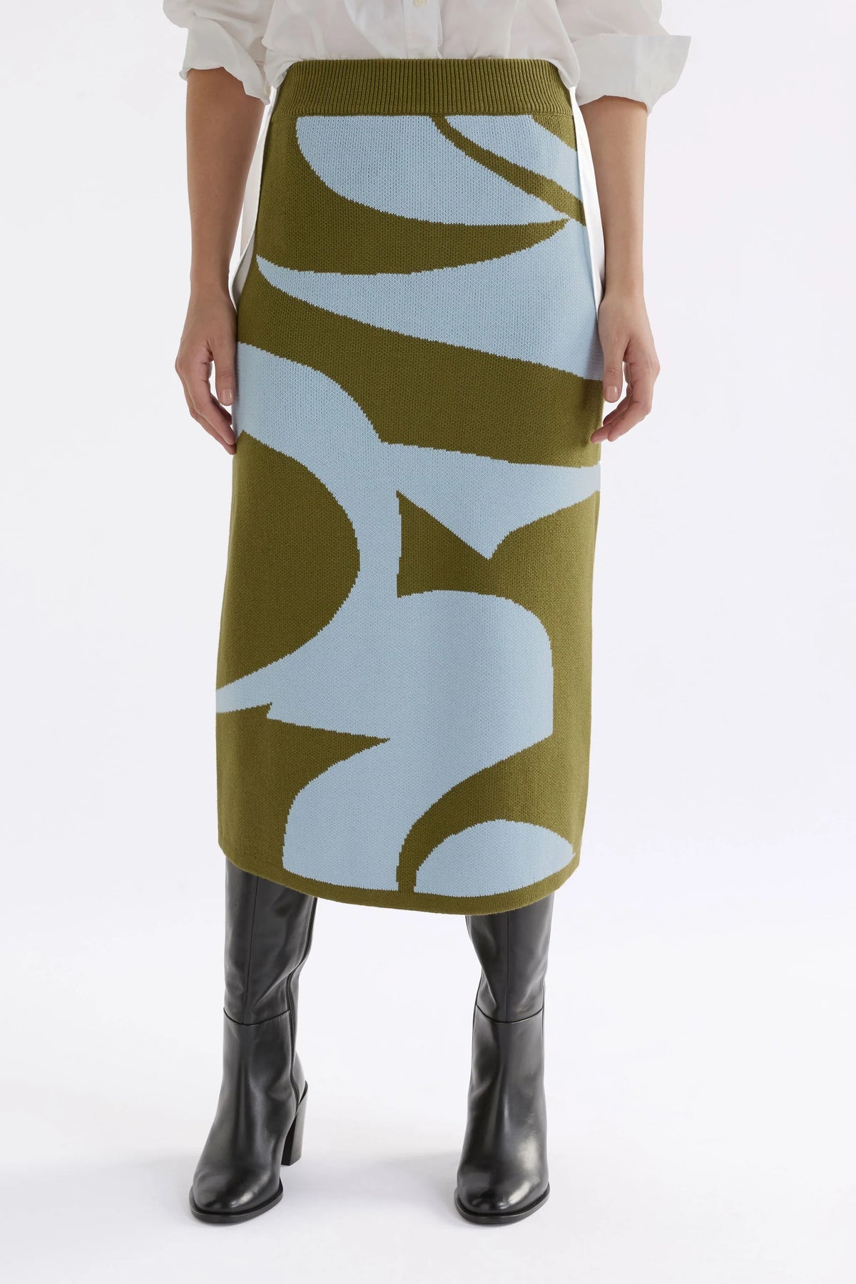 ELK | Leben Skirt - Washer Blue / Artichoke