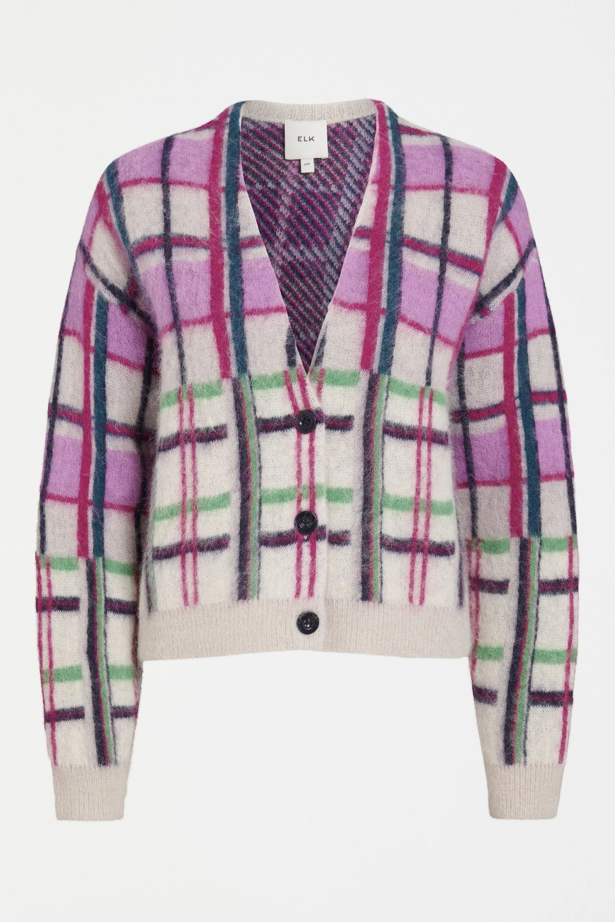 ELK | Ostti Cardigan - New Navy Check