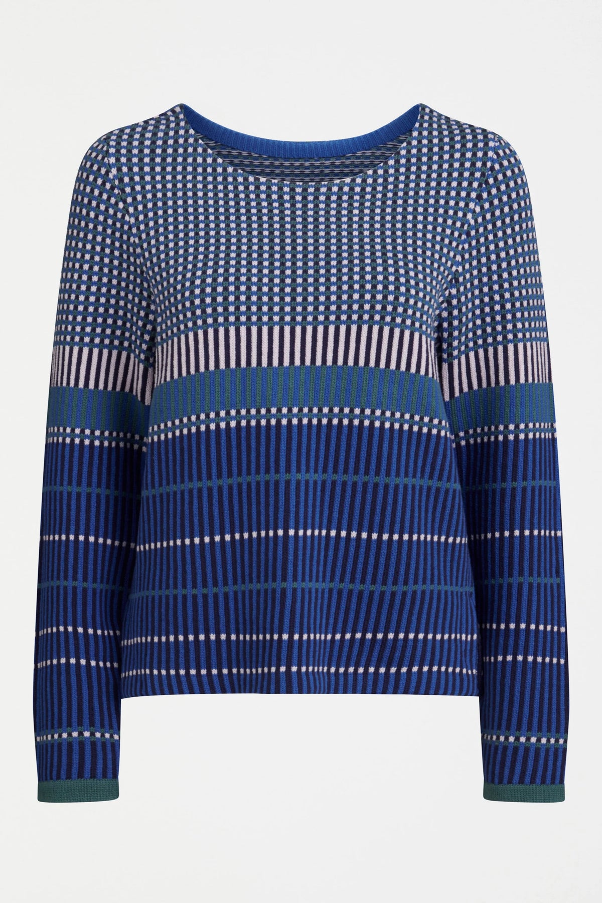 ELK | Cila Organic Knit Jumper - Blue Multi