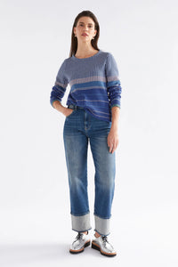 ELK | Cila Organic Knit Jumper - Blue Multi