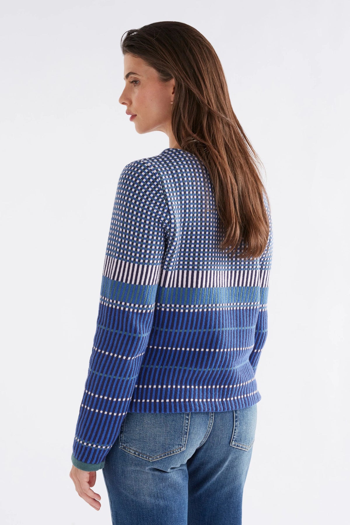 ELK | Cila Organic Knit Jumper - Blue Multi